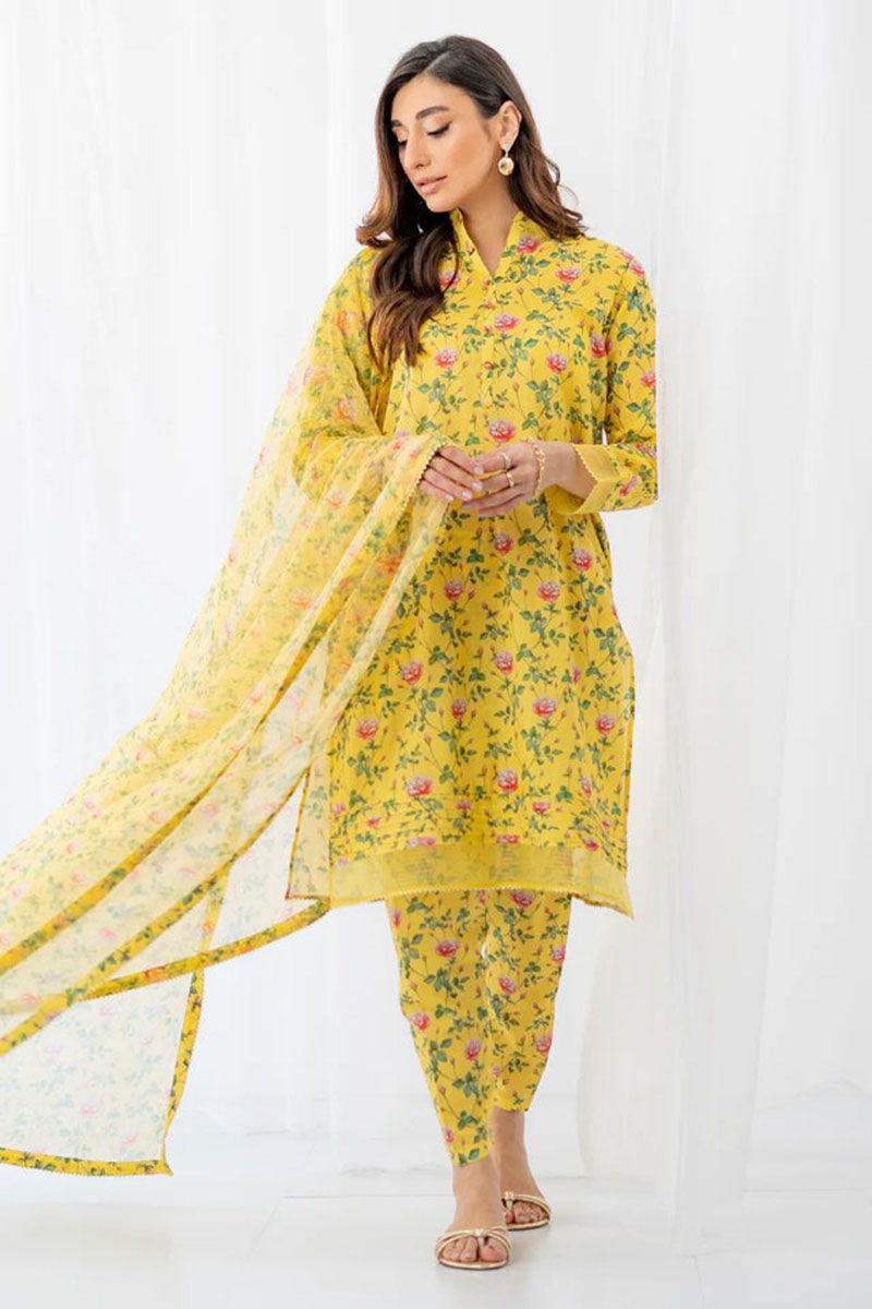 Lawn 3 Piece Printed Dress - 337