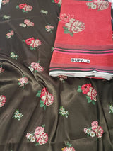 Satin Silk Digital Printed 3 Piece Dress - 416