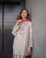 Lawn 3 Piece Embroidered Dress - 371