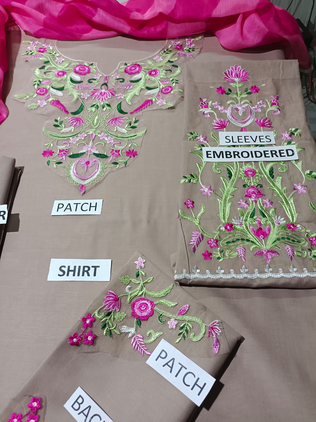 Lawn 3 Piece Embroidered Dress - 371