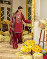 Lawn 3 Piece Embroidered Dress - 359