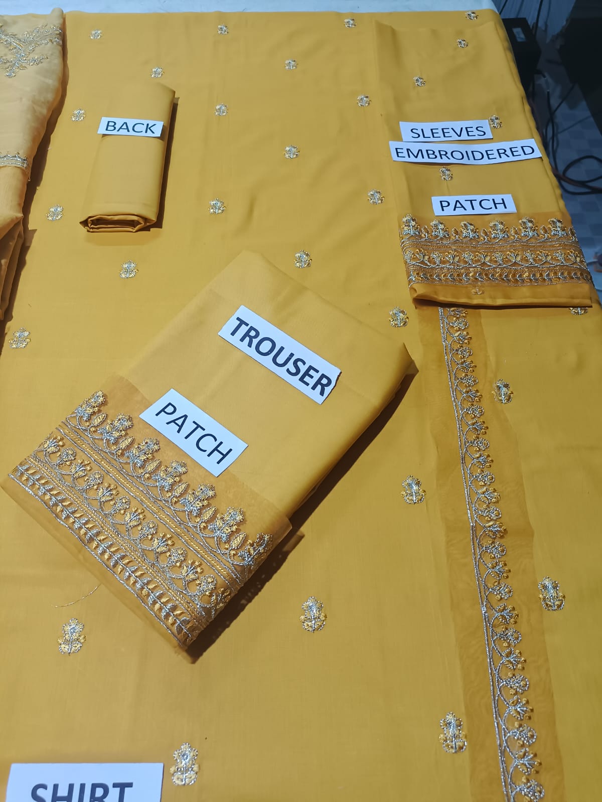 Lawn 3 Piece Embroidered Dress - 376