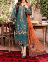 Lawn 3 Piece Embroidered Dress -353