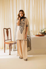 Lawn 3 Piece Embroidered Dress - 386