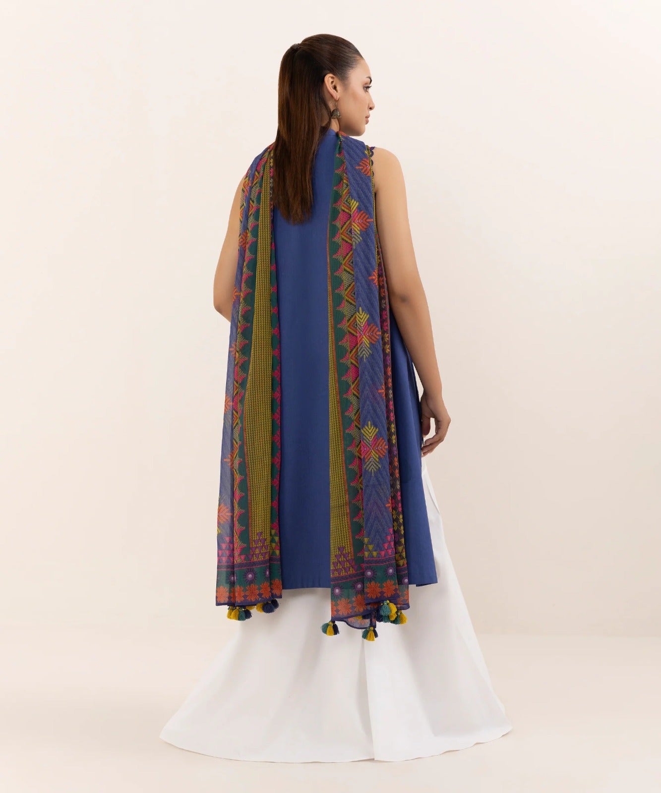 Dhanak 3 Piece Embroidered Dress - 407