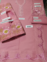 Lawn 3 Piece Embroidered Dress - 69