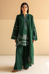 Lawn 3 Piece Embroidered Dress -366