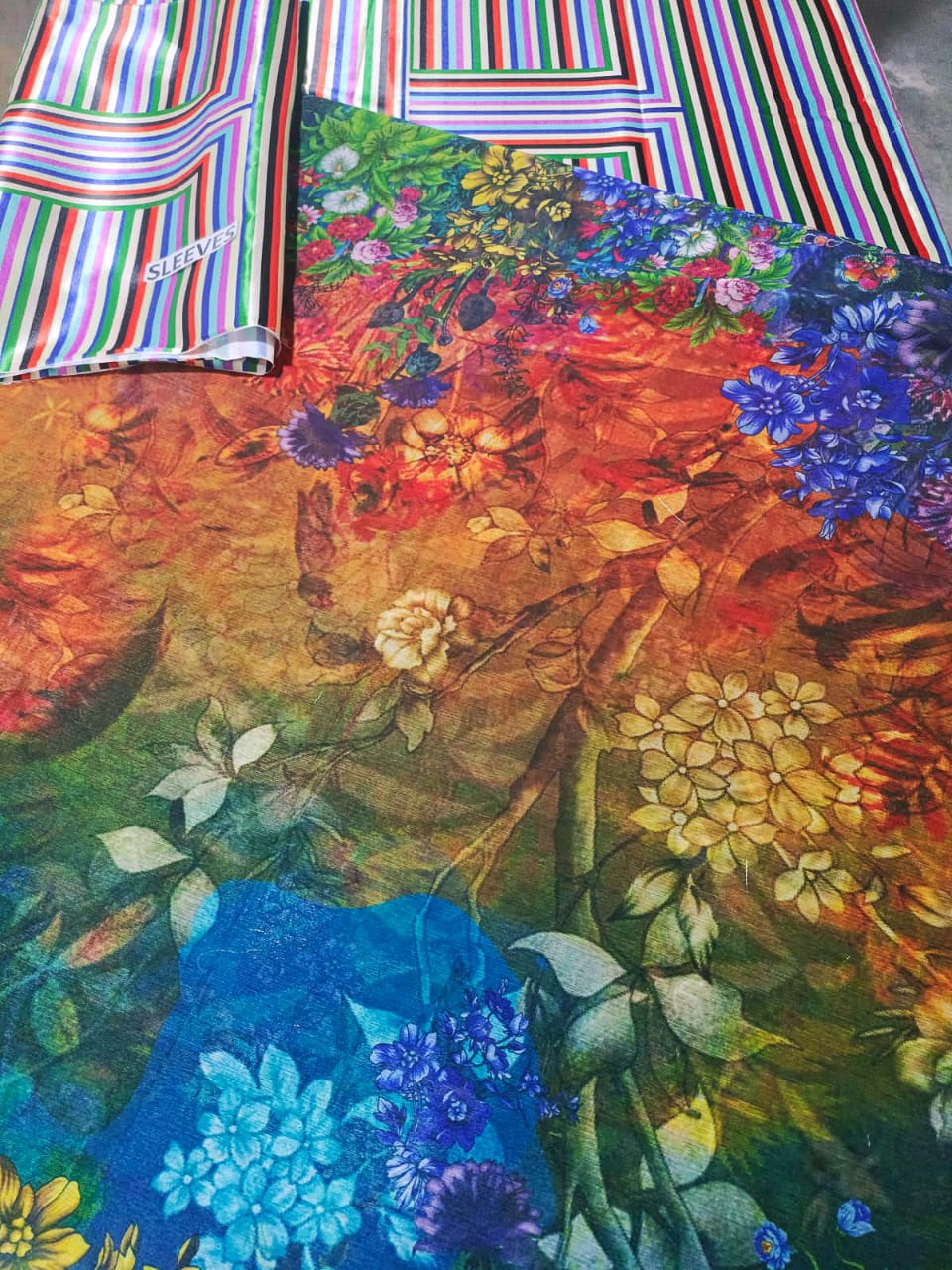 Chiffon Printed Saari   - 400