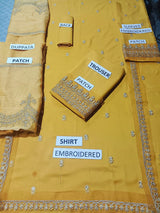 Lawn 3 Piece Embroidered Dress - 376