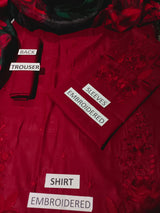 Lawn 3 Piece Embroidered Dress - 372