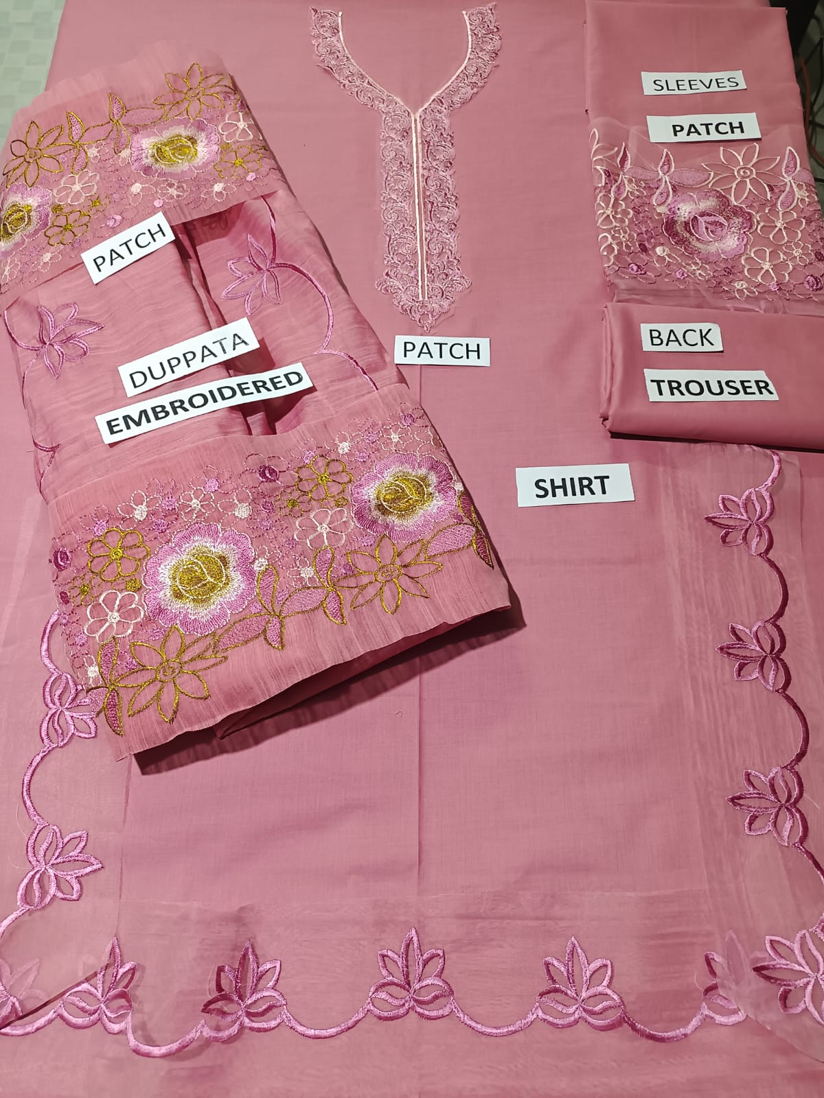 Lawn 3 Piece Embroidered Dress - 69