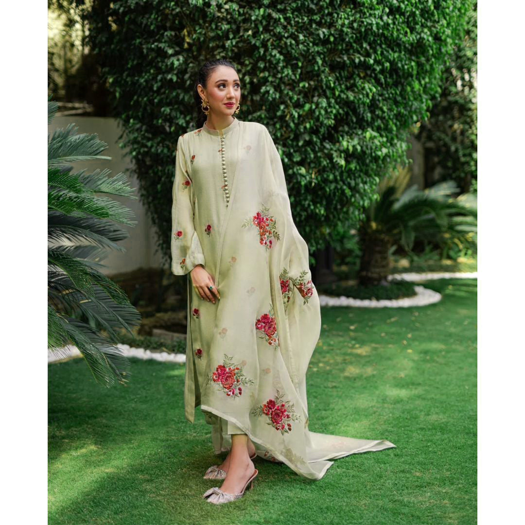 Lawn 3 Piece Embroidered Dress - 103