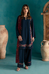 Lawn 3 Piece Embroidered Dress - 358