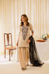 Lawn 3 Piece Embroidered Dress - 386