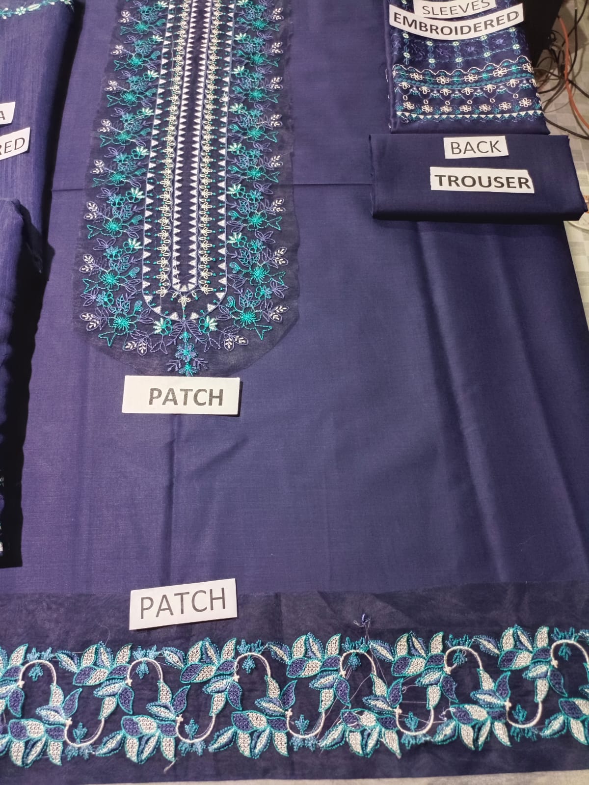 Lawn 3 Piece Embroidered Dress - 361