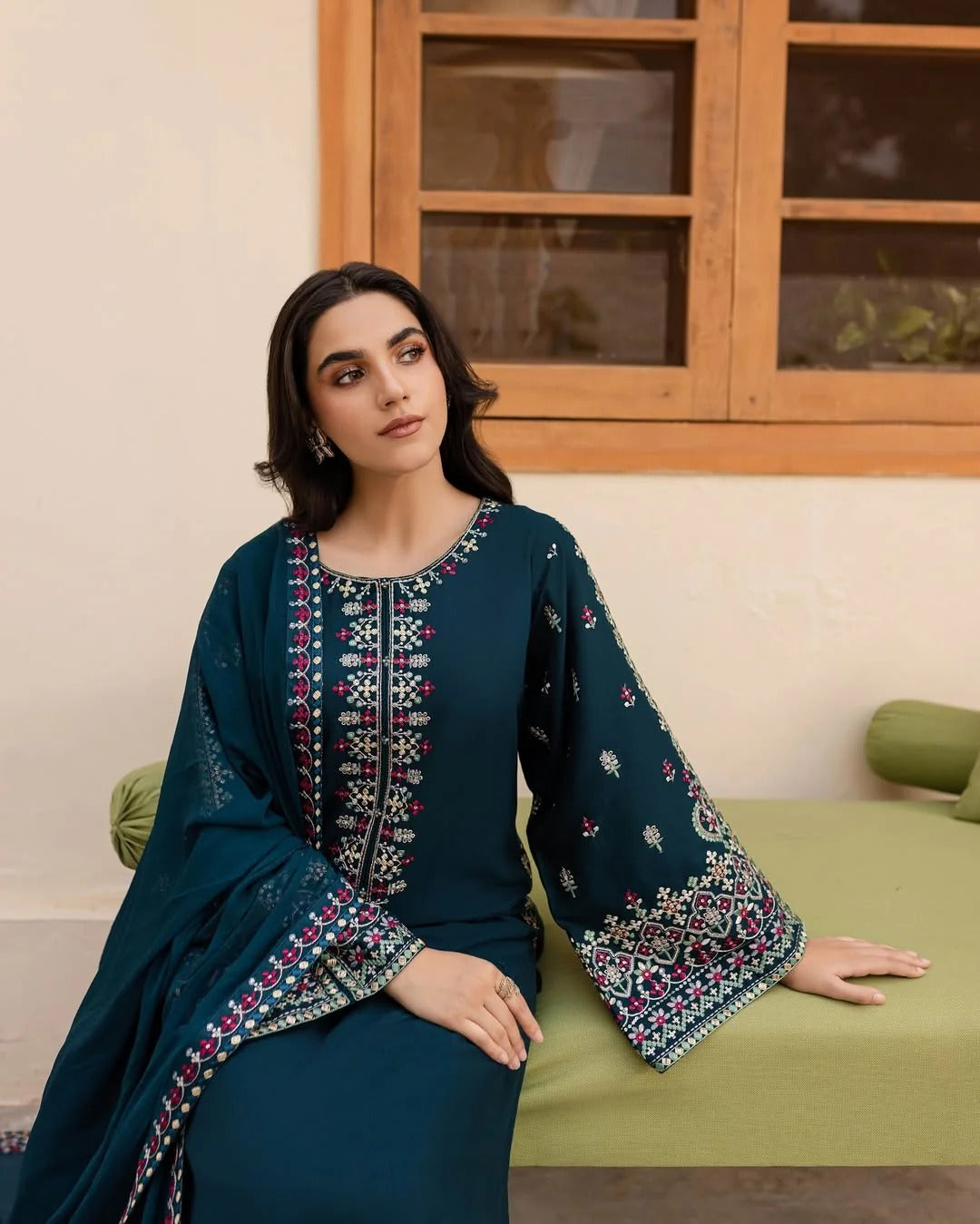 Lawn 3 Piece Embroidered Dress - 360