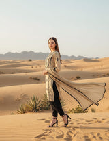 Khaddar 3 Piece Embroidered Dress - 415