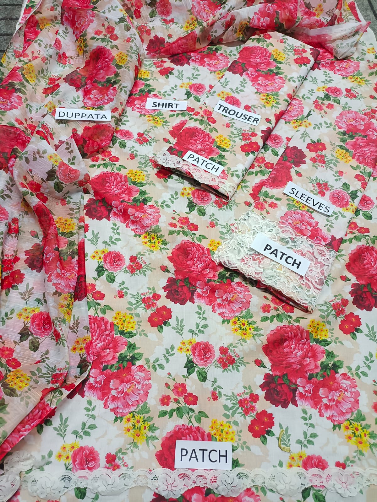 Lawn 3 Piece Printed Dress - 338