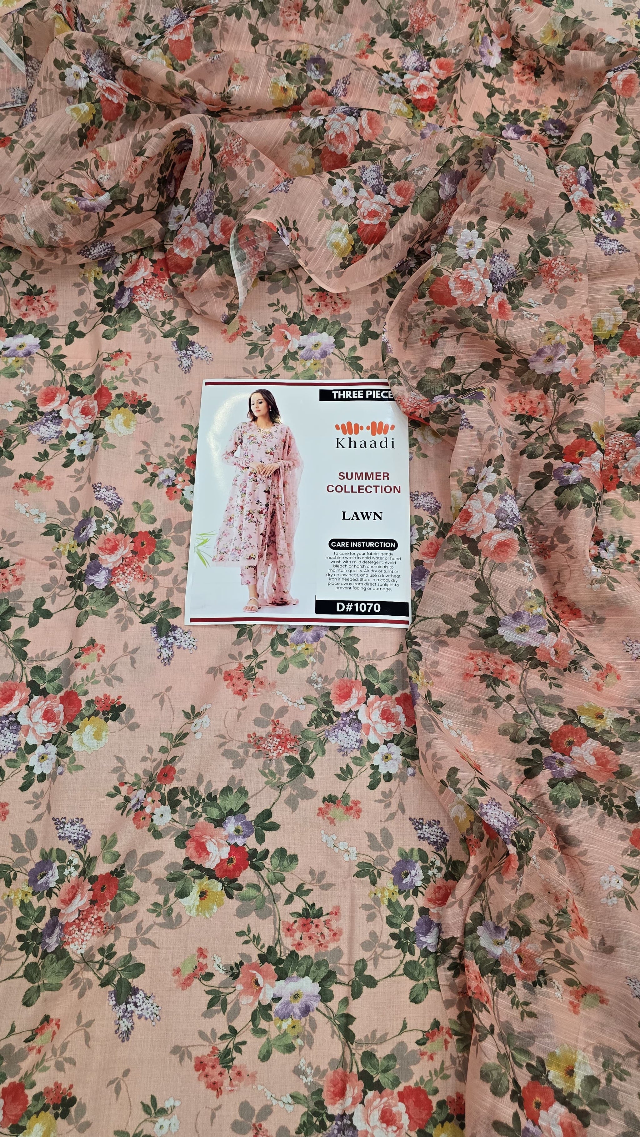 Lawn 3 Piece Printed Dress - 341