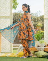 Lawn 3 Piece Printed Dress - 346