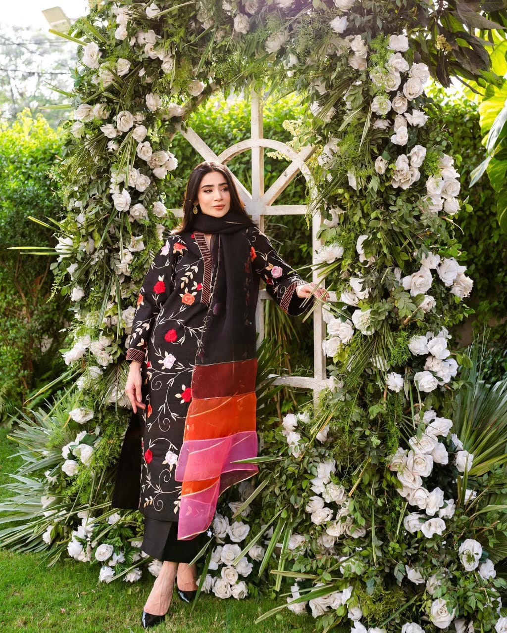 Khaddar 3 Piece Embroidered Dress - 409