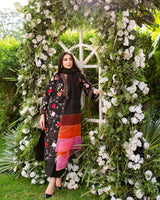 Khaddar 3 Piece Embroidered Dress - 409