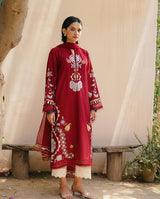 Lawn 3 Piece Embroidered Dress - 379