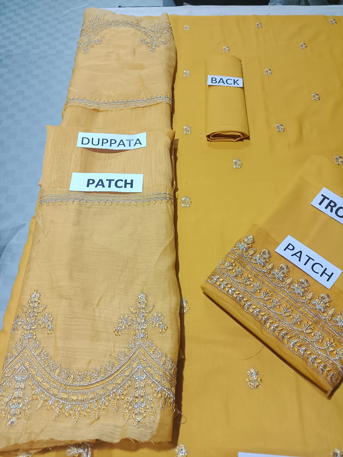 Lawn 3 Piece Embroidered Dress - 376