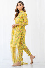 Lawn 3 Piece Printed Dress - 337