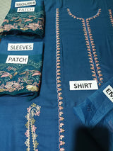 Dhanak 3 Piece Embroidered Dress - 384