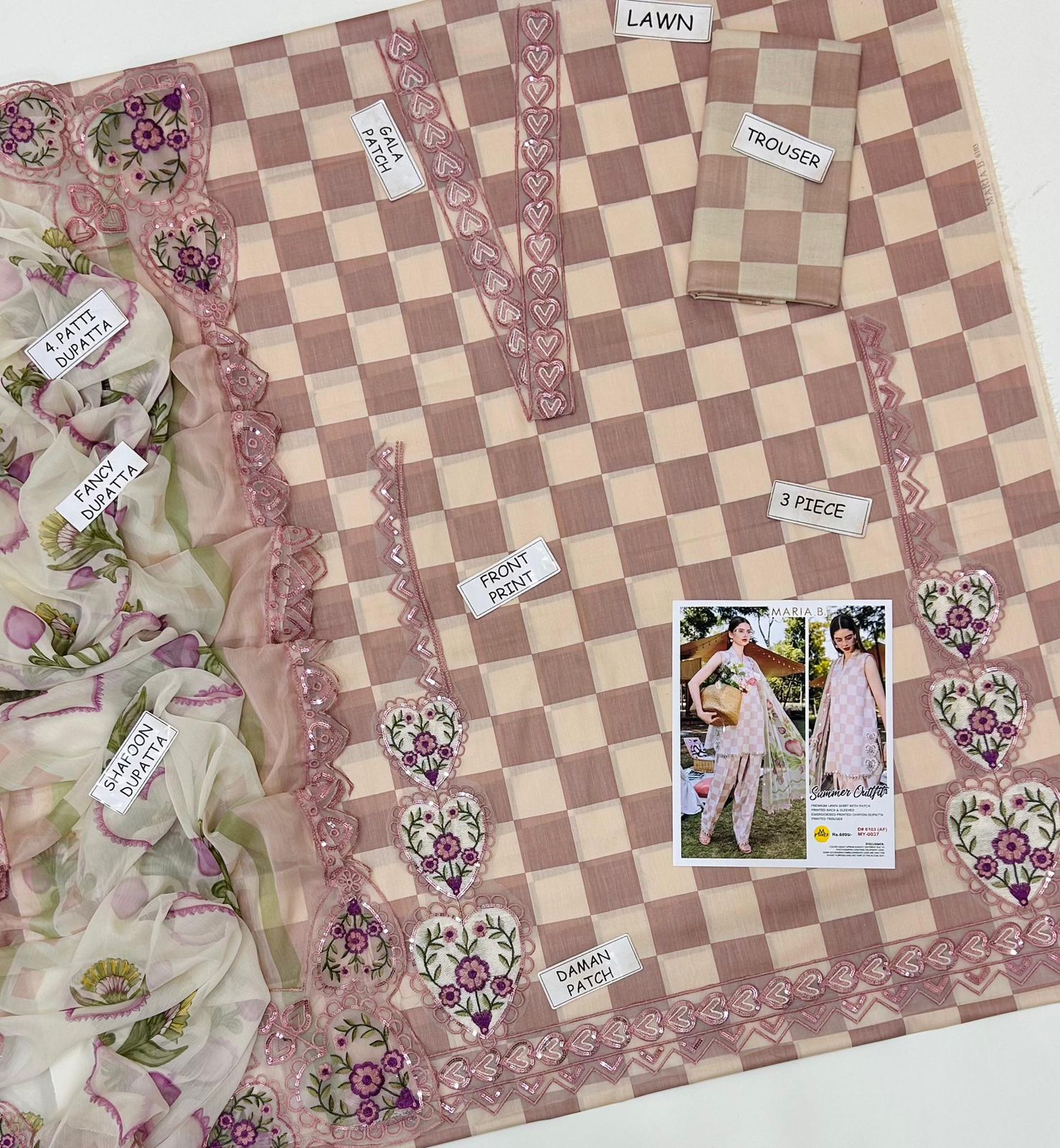 Maria b , Most demanding Eid edition,03 pieces unstitched suites