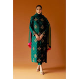 Lawn 3 Piece Embroidered Dress -184