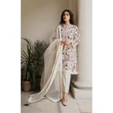 Lawn 3 Piece Embroidered Dress - 133