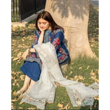 Dhanak 3 Piece Embroidered Dress -399