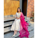 Lawn 3 Piece Embroidered Dress -179