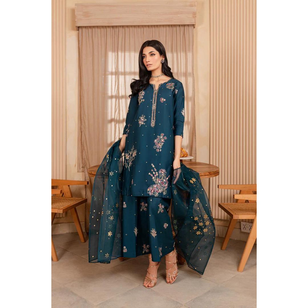 Lawn 3 Piece Embroidered Dress -205