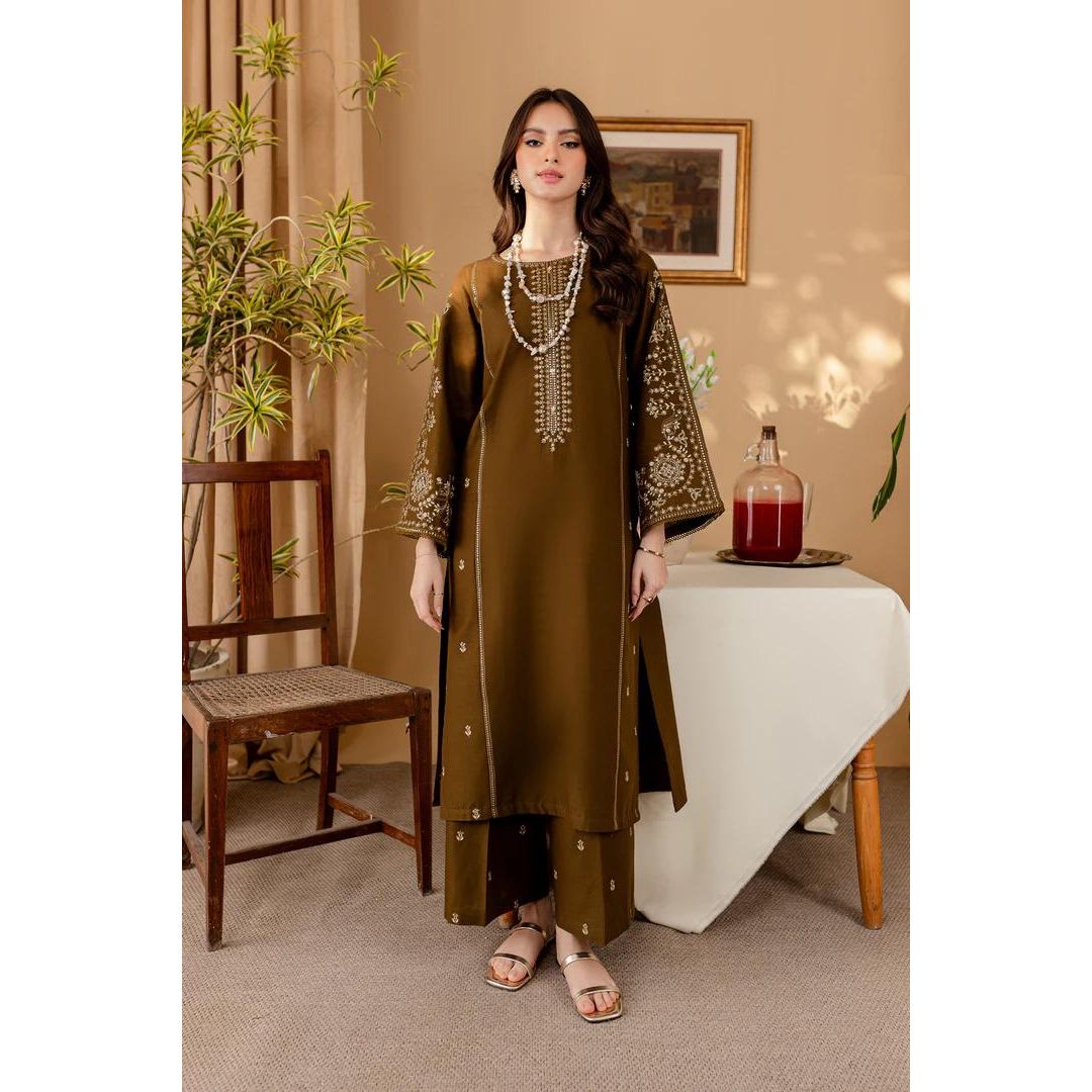 Lawn 2 Piece Embroidered Dress -208