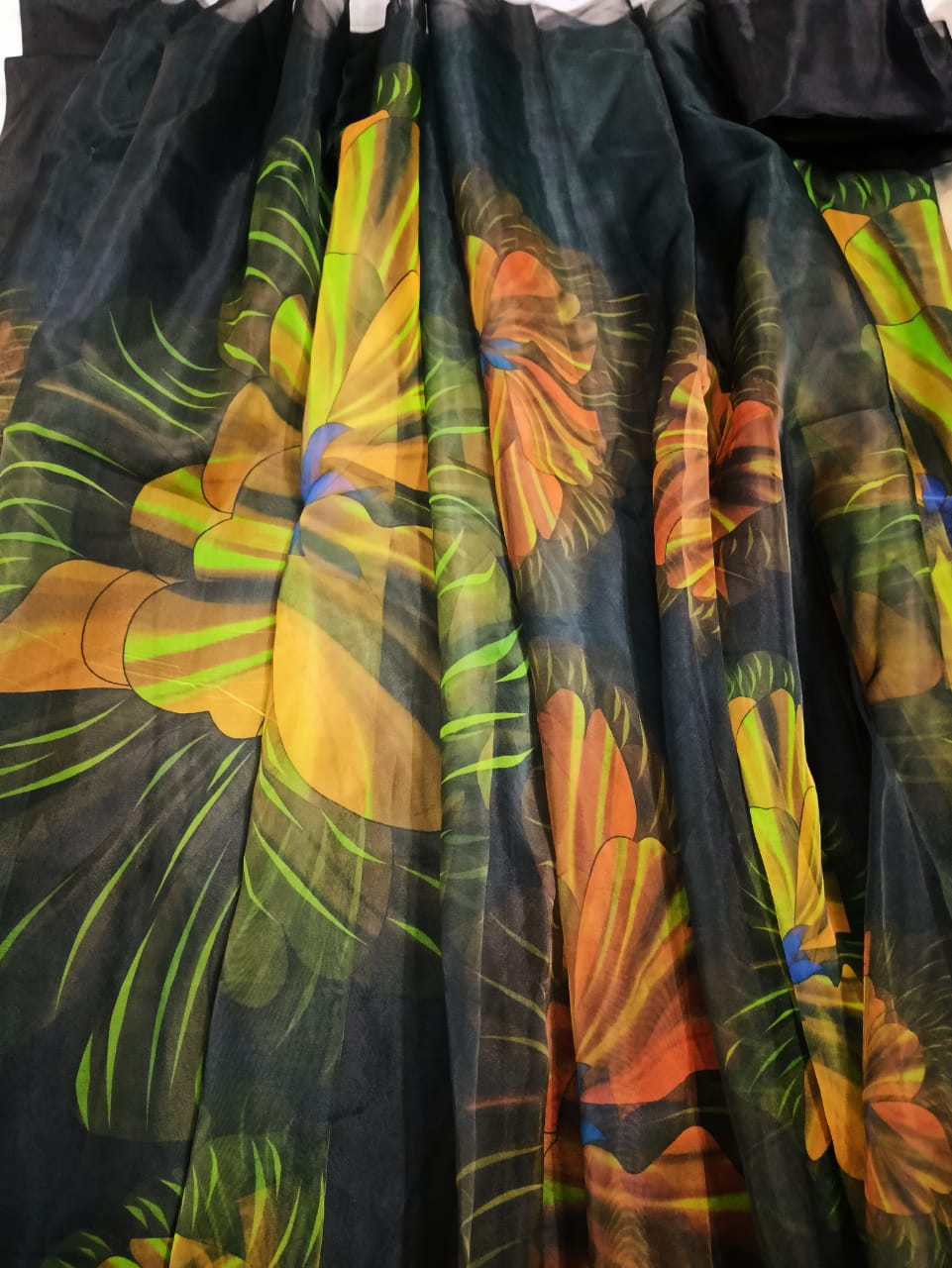 Organza 2 Piece Printed Dress - 51