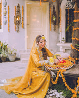 Kataan Silk 3 Piece Embroidered Dress - 42