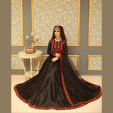 Kataan Silk 3 Piece Embroidered Frock - 33