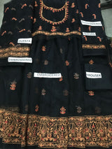 Organza  3 Piece Embroidered Frock - 56