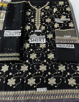 Organza 3 Piece Embroidered Dress - 60