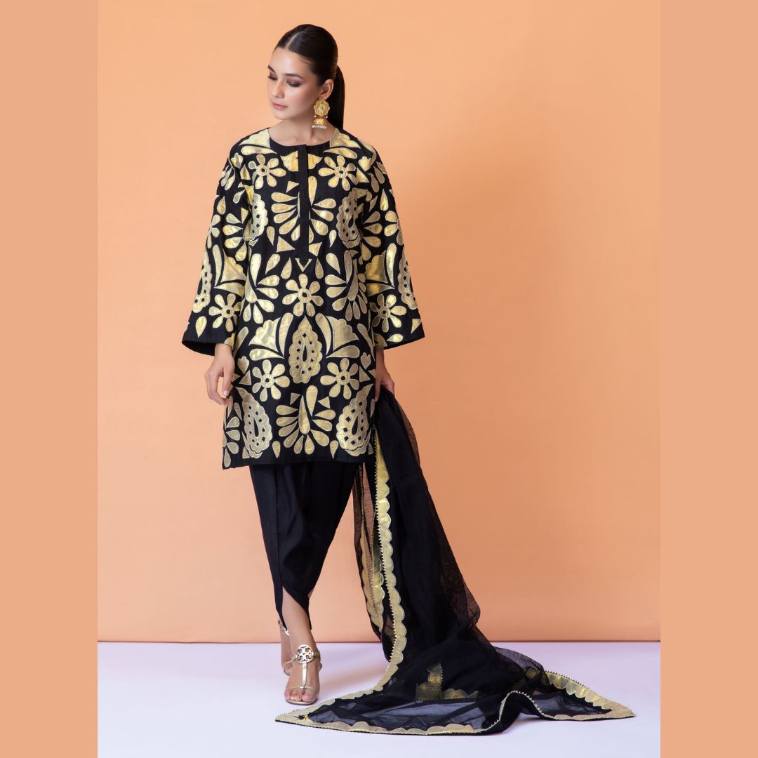 Lawn 3 Piece Embroidered Dress - 82