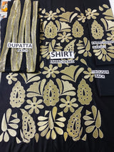 Lawn 3 Piece Embroidered Dress - 82