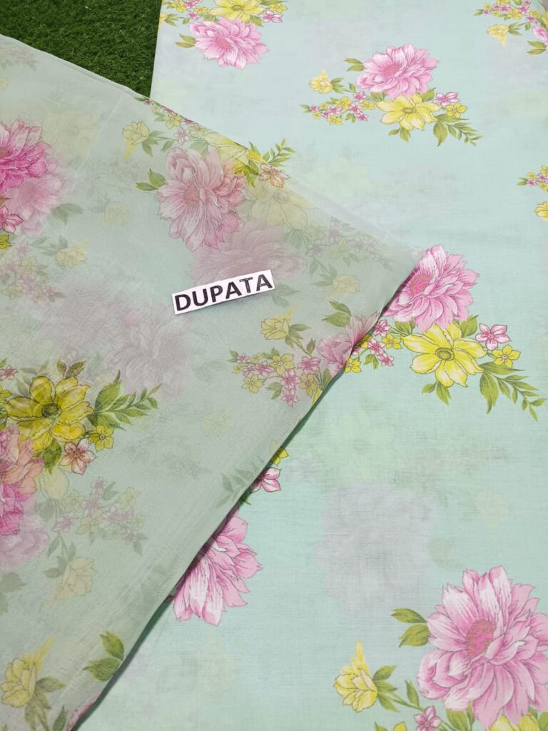 Lawn 3 Piece Digital Printed Dress – 10