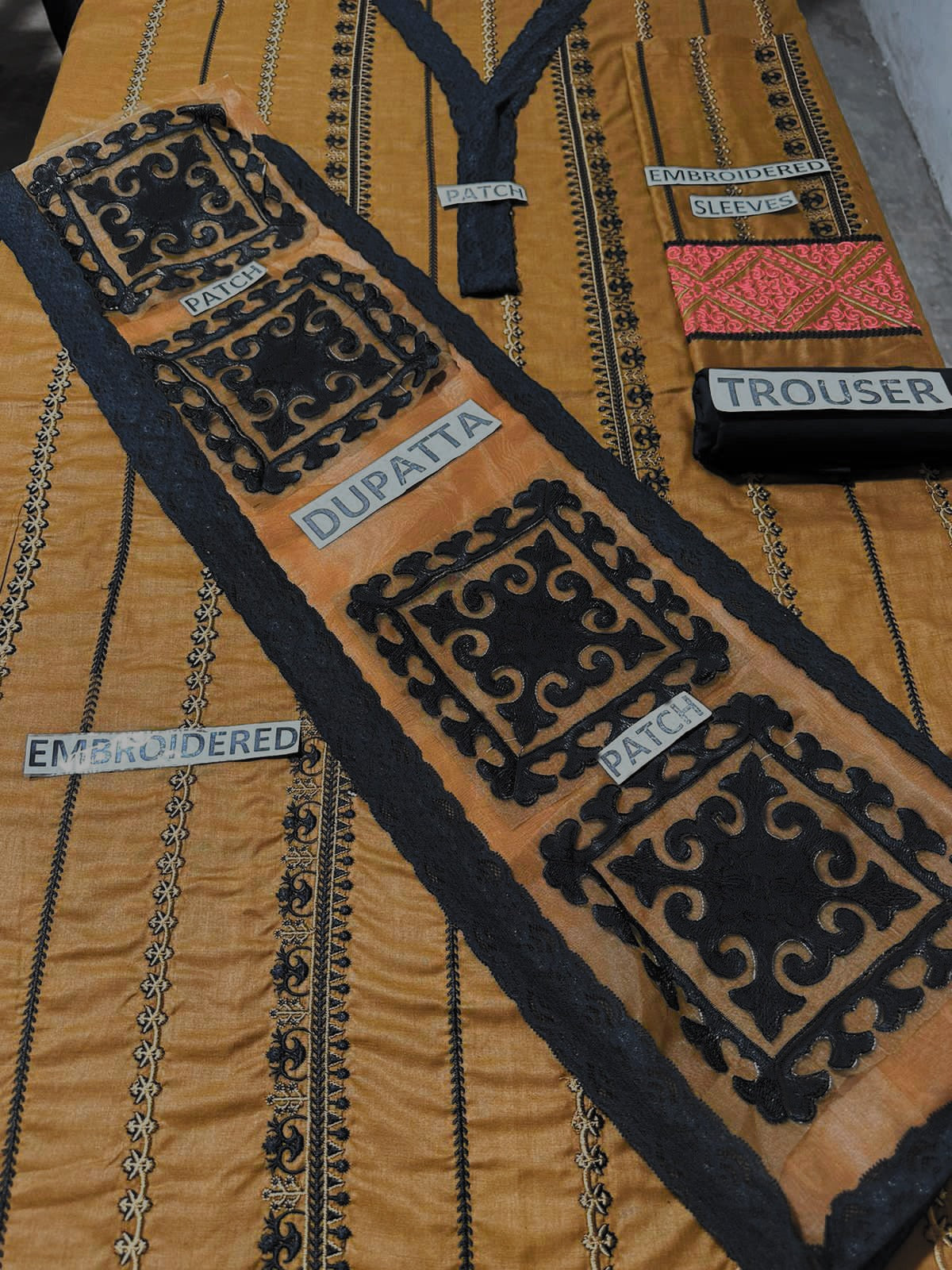 Lawn 3 Piece Embroidered Dress - 107