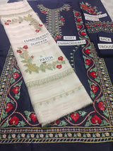 Dhanak 3 Piece Embroidered Dress -399