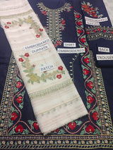 Dhanak 3 Piece Embroidered Dress -399