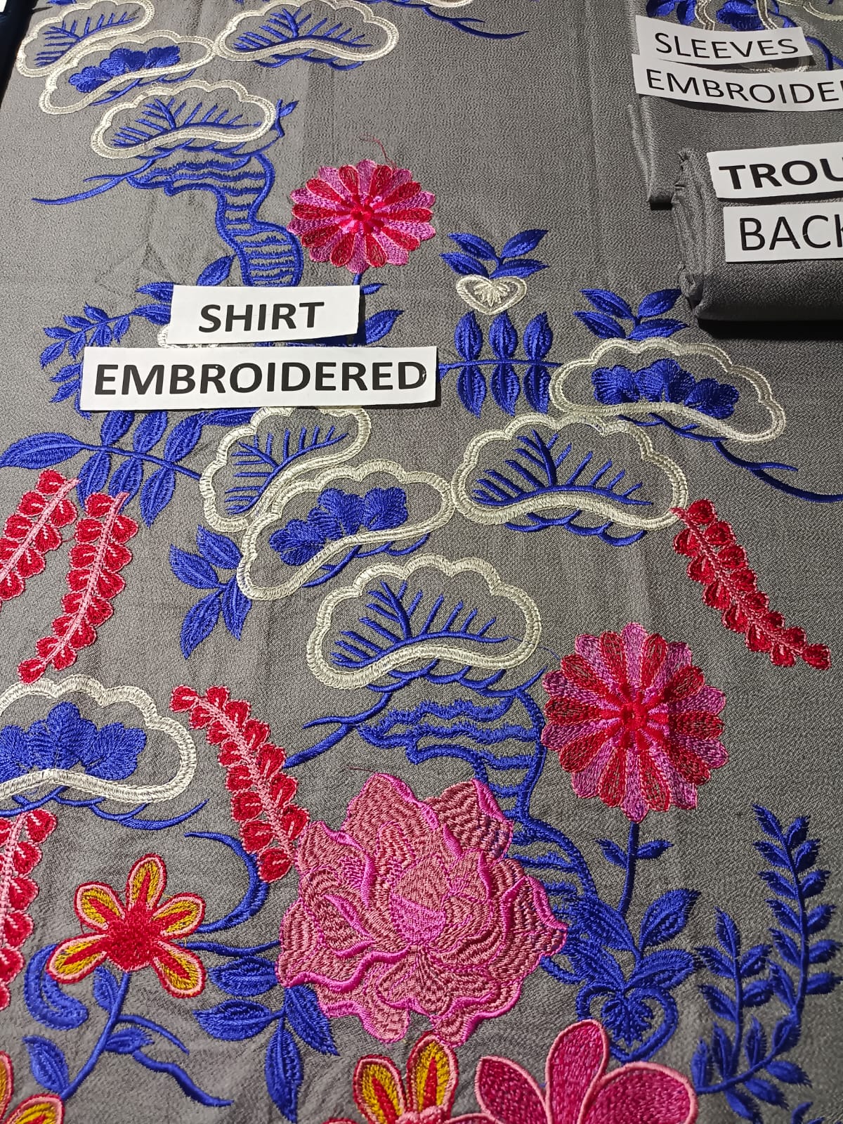 Dhanak 3 Piece Embroidered Dress - 268