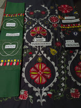 Khaddar 3 Piece Embroidered Dress -274